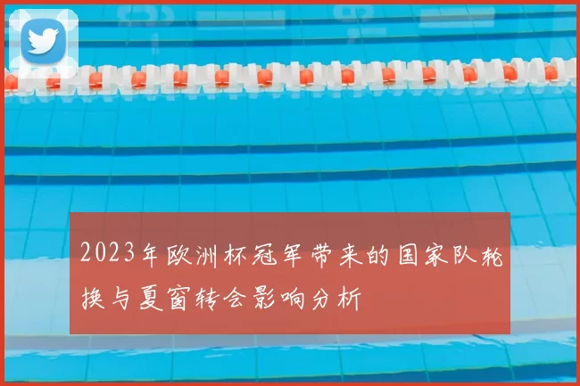 2023年欧洲杯冠军带来的国家队轮换与夏窗转会影响分析