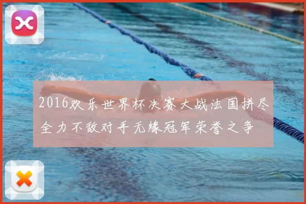 2016欢乐世界杯决赛大战法国拼尽全力不敌对手无缘冠军荣誉之争